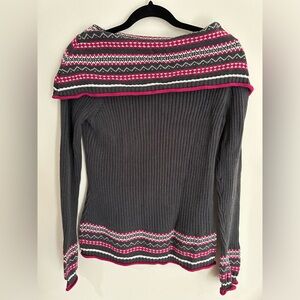 Cato size large sweater with over shoulder wrap